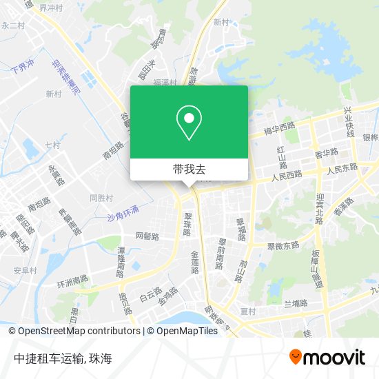 中捷租车运输地图