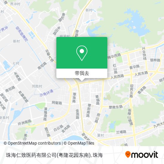 珠海仁致医药有限公司(粤隆花园东南)地图