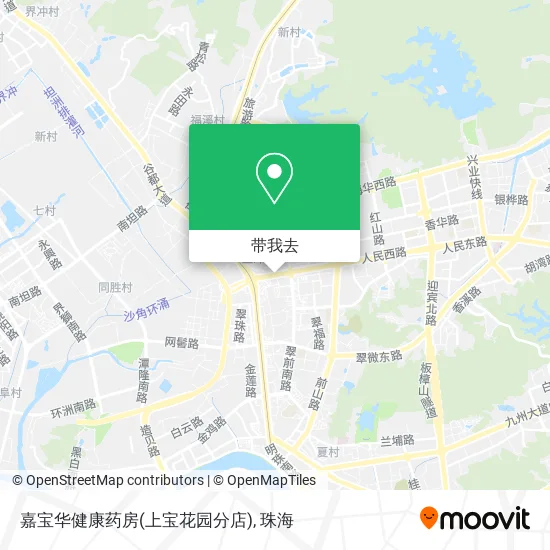 嘉宝华健康药房(上宝花园分店)地图