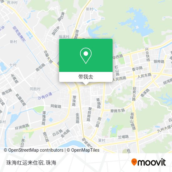 珠海红运来住宿地图