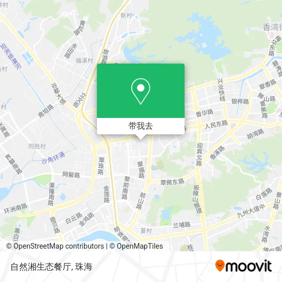 自然湘生态餐厅地图