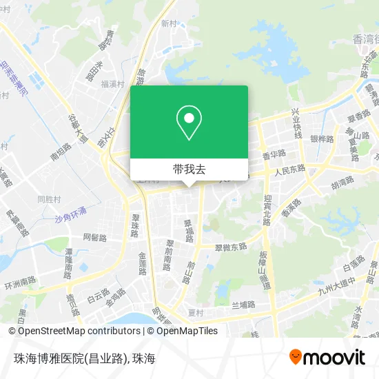 珠海博雅医院(昌业路)地图