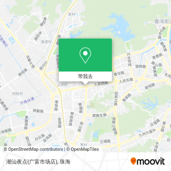 潮汕夜点(广富市场店)地图