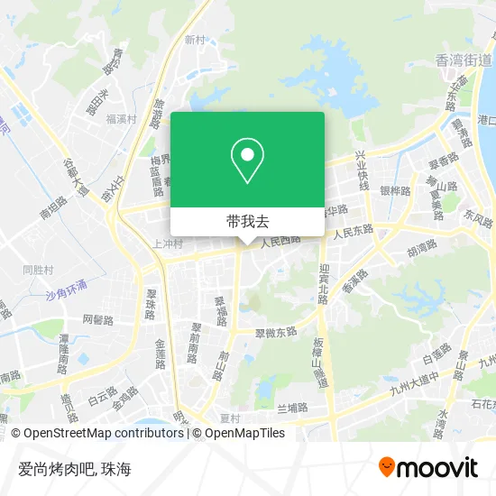 爱尚烤肉吧地图