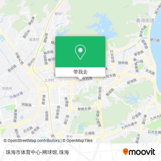珠海市体育中心-网球馆地图