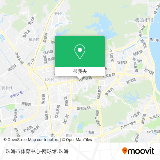 珠海市体育中心-网球馆地图