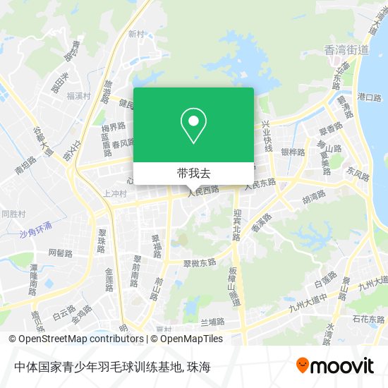中体国家青少年羽毛球训练基地地图