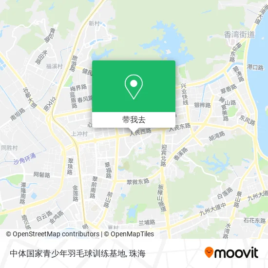 中体国家青少年羽毛球训练基地地图