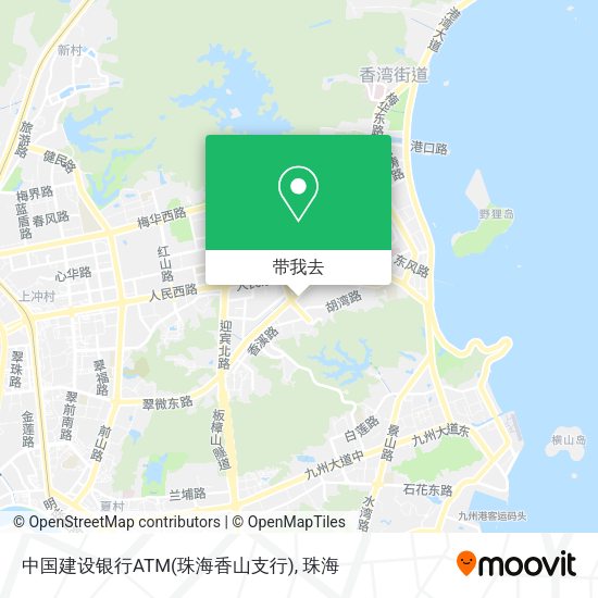 中国建设银行ATM(珠海香山支行)地图