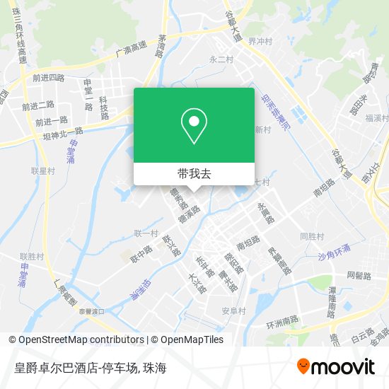 皇爵卓尔巴酒店-停车场地图