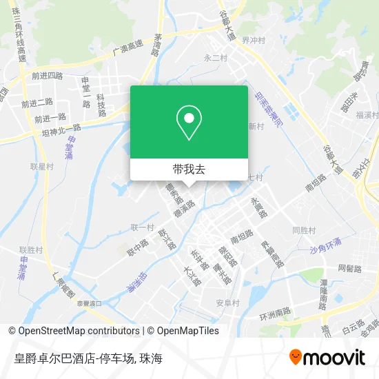 皇爵卓尔巴酒店-停车场地图