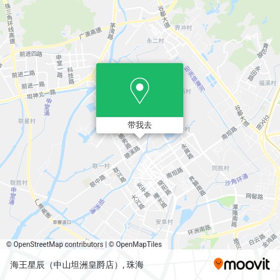 海王星辰（中山坦洲皇爵店）地图