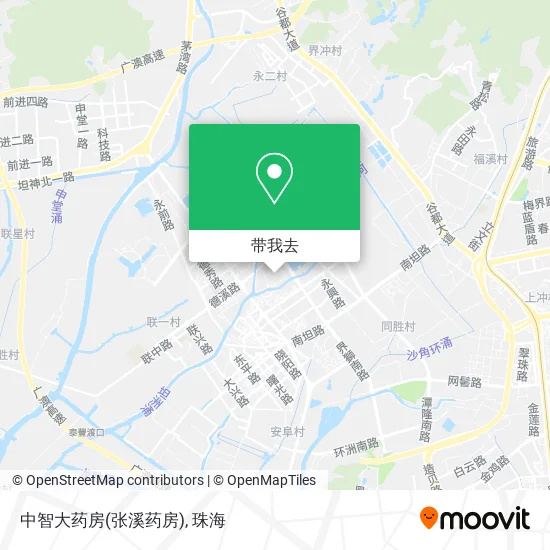 中智大药房(张溪药房)地图