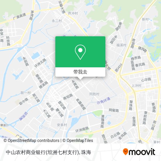 中山农村商业银行(坦洲七村支行)地图