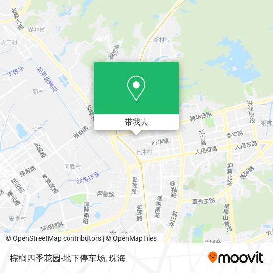 棕榈四季花园-地下停车场地图