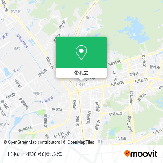 上冲新西街38号6幢地图