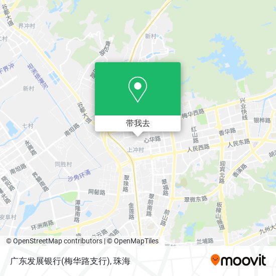 广东发展银行(梅华路支行)地图
