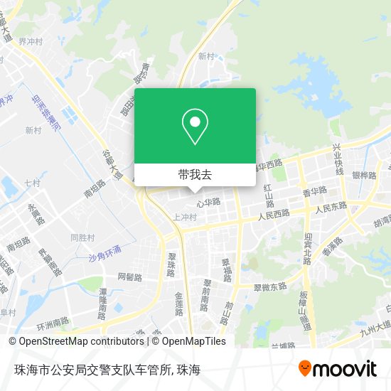 珠海市公安局交警支队车管所地图