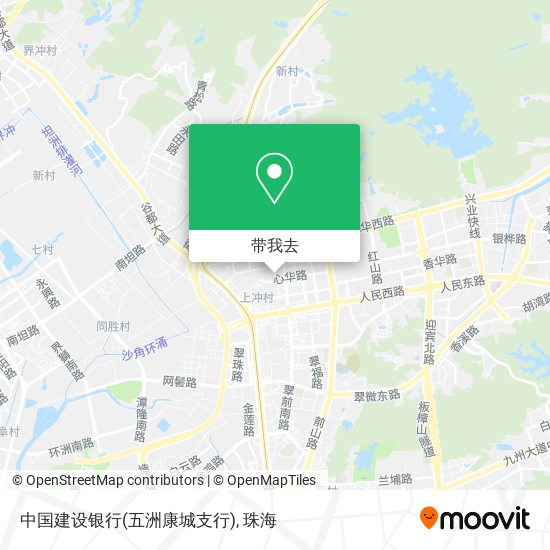 中国建设银行(五洲康城支行)地图