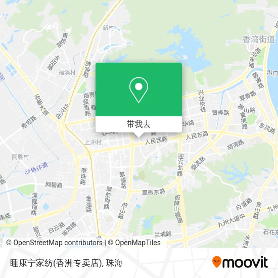 睡康宁家纺(香洲专卖店)地图