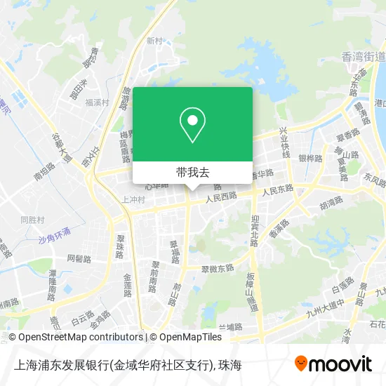 上海浦东发展银行(金域华府社区支行)地图