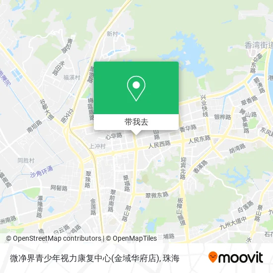 微净界青少年视力康复中心(金域华府店)地图