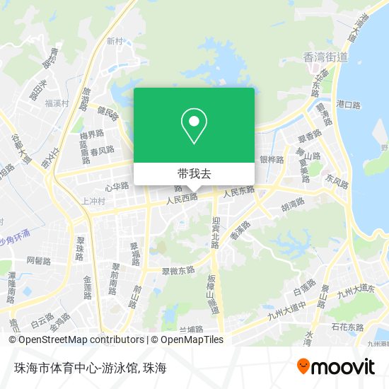 珠海市体育中心-游泳馆地图