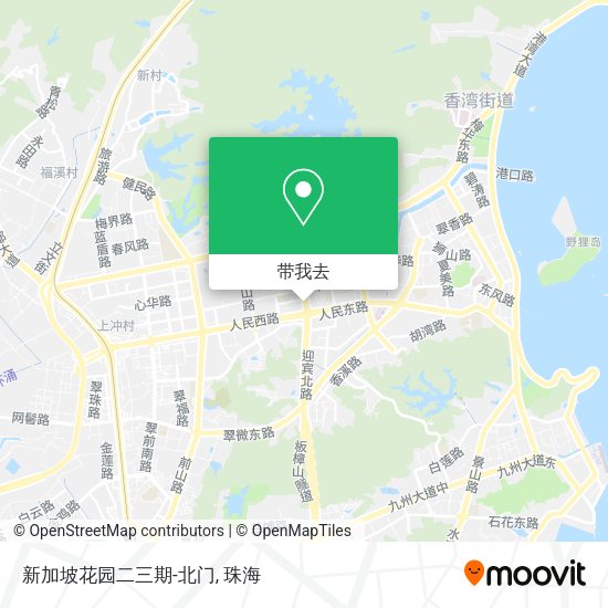 新加坡花园二三期-北门地图