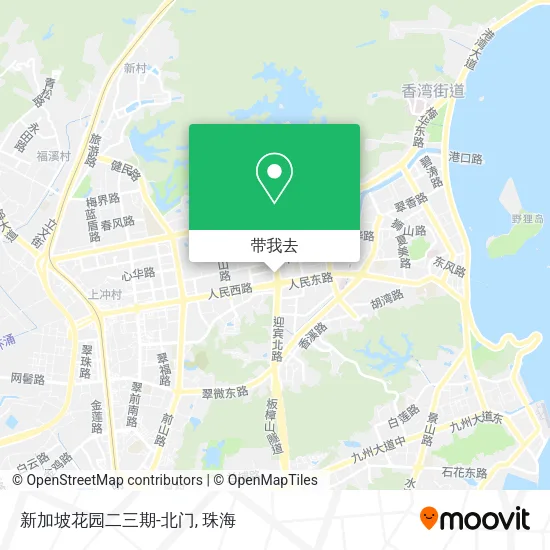 新加坡花园二三期-北门地图