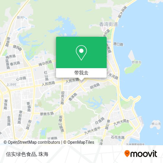 信实绿色食品地图