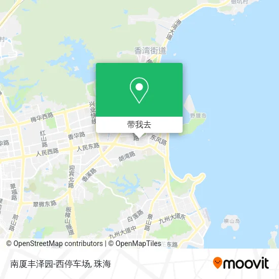 南厦丰泽园-西停车场地图