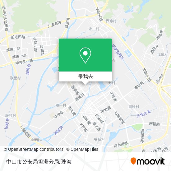 中山市公安局坦洲分局地图