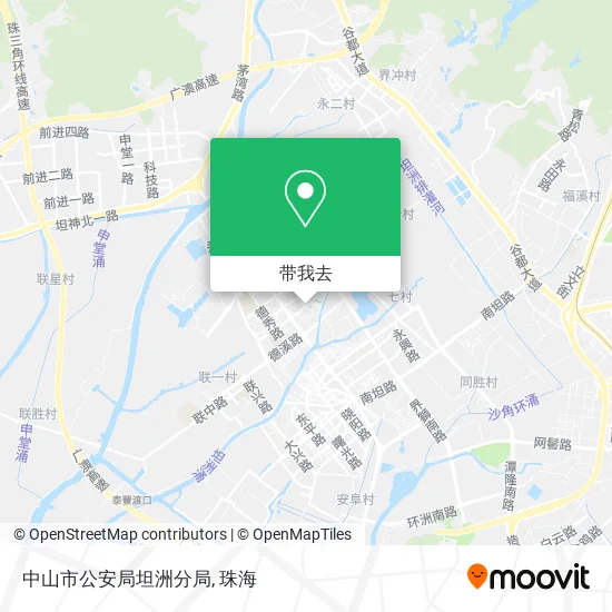 中山市公安局坦洲分局地图