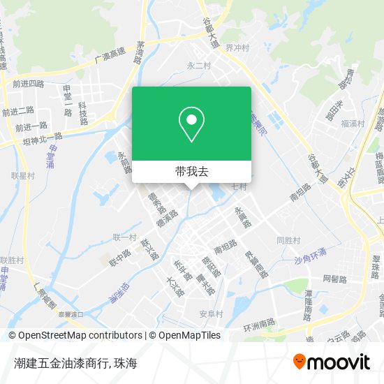 潮建五金油漆商行地图