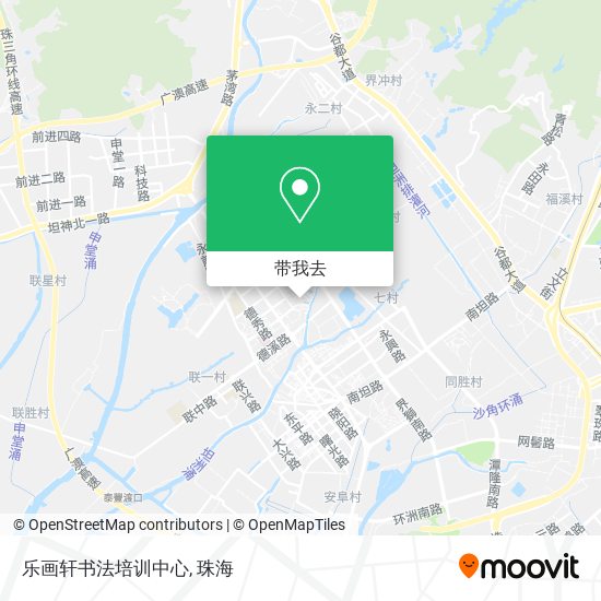 乐画轩书法培训中心地图