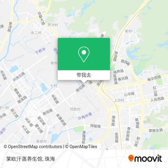 莱欧汗蒸养生馆地图
