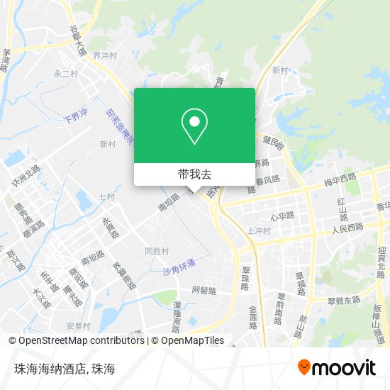 珠海海纳酒店地图