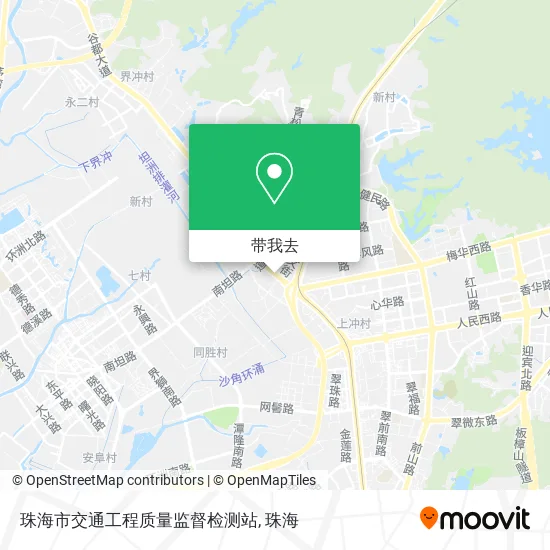珠海市交通工程质量监督检测站地图