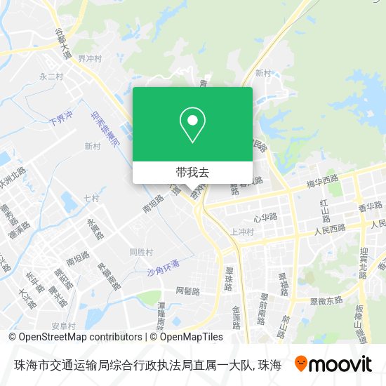 珠海市交通运输局综合行政执法局直属一大队地图