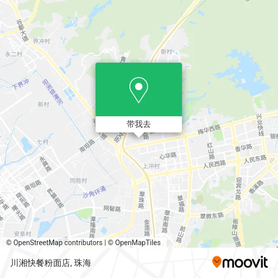 川湘快餐粉面店地图