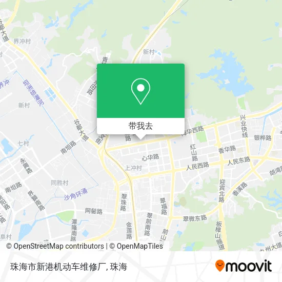 珠海市新港机动车维修厂地图