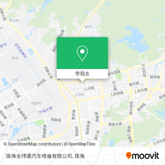珠海全球通汽车维修有限公司地图