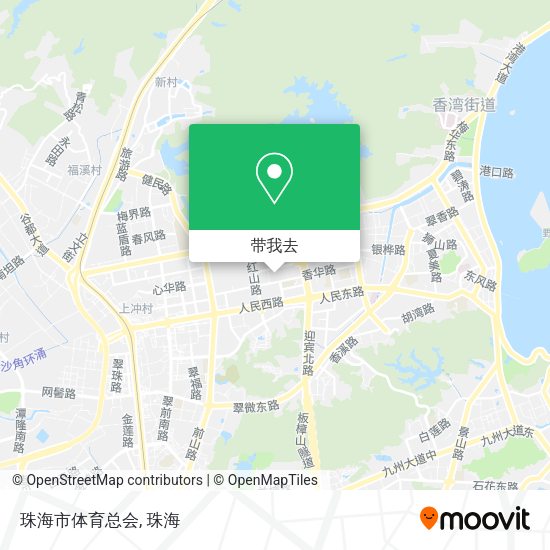 珠海市体育总会地图