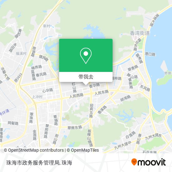 珠海市政务服务管理局地图