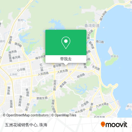五洲花城销售中心地图