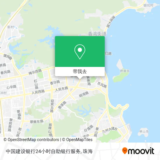 中国建设银行24小时自助银行服务地图