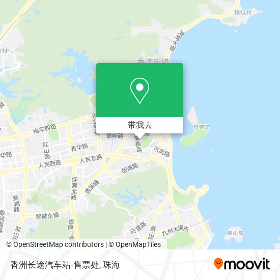 香洲长途汽车站-售票处地图