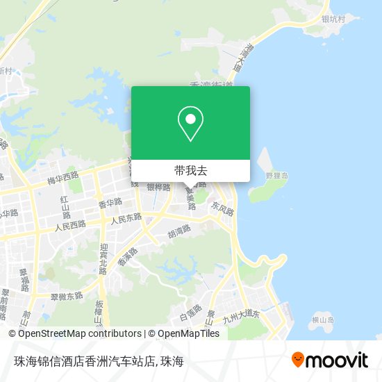 珠海锦信酒店香洲汽车站店地图