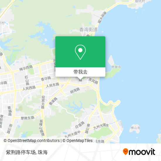 紫荆路停车场地图
