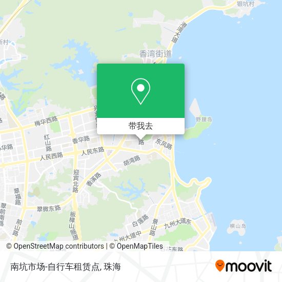 南坑市场-自行车租赁点地图